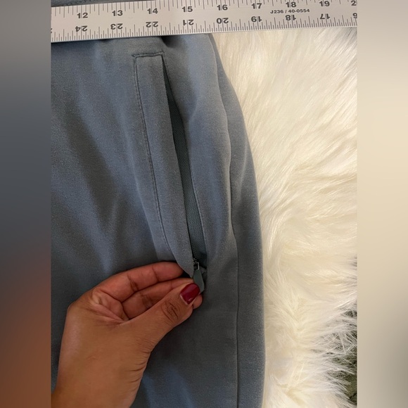 Alphalete mens sweatpants blue green color size large - Picture 6 of 7